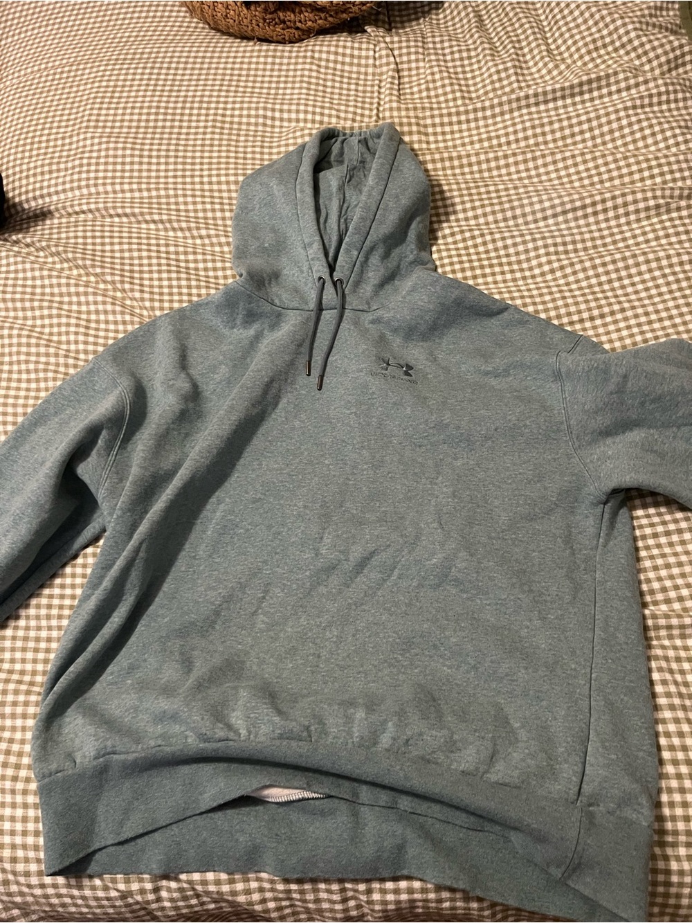 Under Armour Gray Hoodie with Hood and Drawstrings